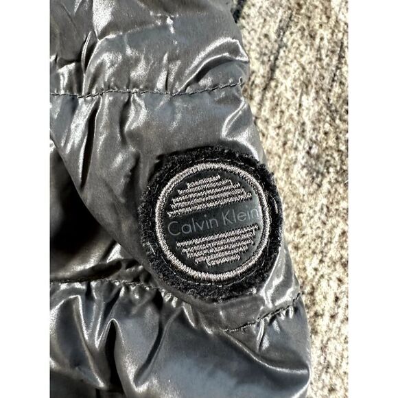 Calvin Klein Packable Lightweight Premium Down Puffer Jacket Grey Women’s XS - Picture 3 of 9